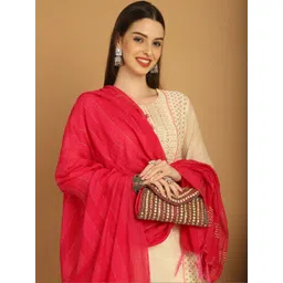 all about you Women Ethnic Motifs Printed Regular Kurta with Palazzos & With Dupatta image 4