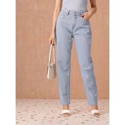 all about you Women Mom Fit High-Rise Light Fade Stretchable Jeans-picture-17