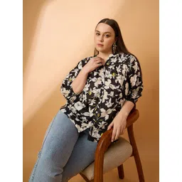all about you Women Plus-Size Floral Printed Top-picture-37