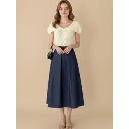 all about you Women Self Design Cotton Open Knit Pullover Sweaters-picture-39