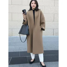 all about you Women Solid Front Open Overcoat-picture-22