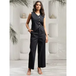 all about you Women V-Neck Sleeveless Cotton Top image 3