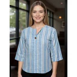all about you Women Vertical Striped Casual Top-picture-41