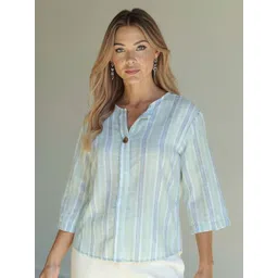 all about you Women Vertical Striped Casual Top-picture-22