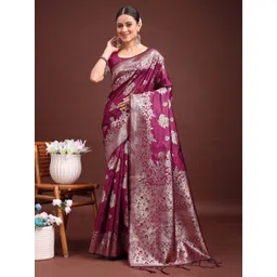 all about you Women Woven Design Zari Banarasi Saree-picture-37