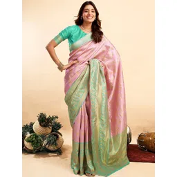 all about you Woven Design Zari Banarasi Saree-picture-17