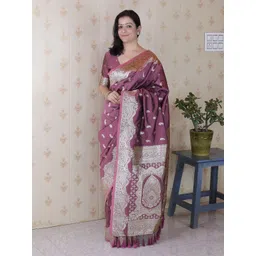 all about you Woven Design Zari Banarasi Saree-picture-21