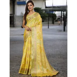 all about you Woven Design Zari Handloom Banarasi Saree-picture-32