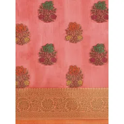 all about you Woven Design Zari Organza Handloom Banarasi Saree image 4