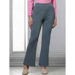 all about you formals all about you Women Flared High-Rise Trousers-picture-32