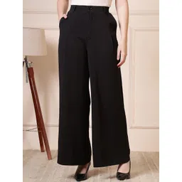 All About You Formals Women High-Rise Wrinkle Free Pleated Trousers-picture-23