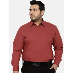 aLL Plus Size Micro Ditsy Print Pure Cotton Formal Shirt-picture-40