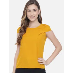 ALL WAYS YOU Puff Sleeves Crepe Top-picture-31