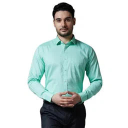 Allen Brown Men Spread Collar Slim Fit Formal Shirt-picture-13