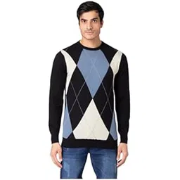 allen cooper Colorblock Sweater for Men-picture-47