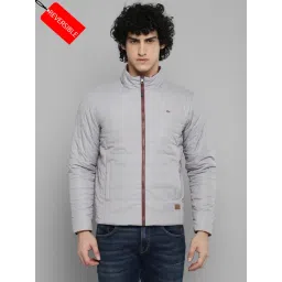 Allen cooper Grey & Wine Regular Fit Reversible Jacket-picture-19