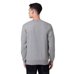 Allen cooper Grey Melange Regular Fit Printed Sweatshirt image 2