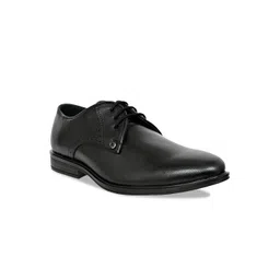 Allen Cooper Men Black Leather Formal Derbys-picture-41