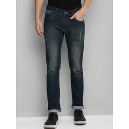 Allen Cooper Men Blue Slim Fit Mid-Rise Low Distress Jeans-picture-34