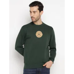 Allen Cooper Men Brand Logo Printed Round Neck Sweatshirt-image-2