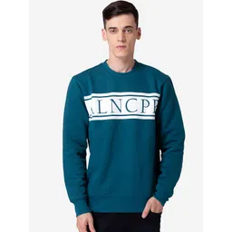 Allen Cooper Men Green Colourblocked Sweatshirt-picture-40