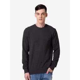 Allen Cooper Men Grey Cotton Pullover-image-15