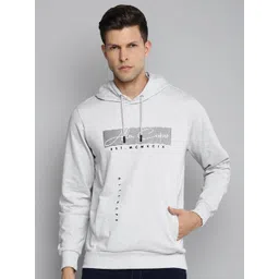 Allen Cooper Men Grey Printed Hooded Sweatshirt-picture-14