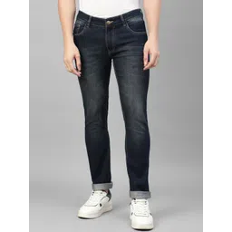Allen Cooper Men Slim Fit Mid-Rise Dark Shade Light Fade Clean Look Stretchable Jeans-picture-27
