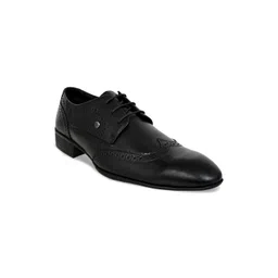 Allen Cooper Men Textured Leather Formal Brogues Shoes-picture-36