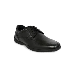 Allen Cooper Men Textured Square Toe Leather Formal Derbys-picture-36