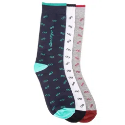 Allen Cooper Multicolor Printed Socks - Pack of 3-picture-34
