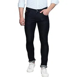 allen cooper Slim Mid Rise Stretchable Denim Jeans for Men-picture-37