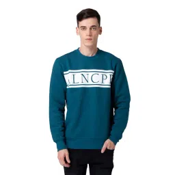 Allen cooper Teal Regular Fit Graphic Print Sweatshirt-picture-15