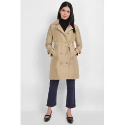 allen solly 50% Cotton and 50% Polyester Solid Coat For Women-picture-26