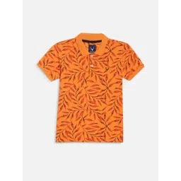 allen solly Allen SollyOrange Cotton Regular fit Print T-shirt-picture-14
