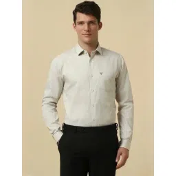 Allen Solly Beige Cotton Slim Fit Printed Shirt-picture-13
