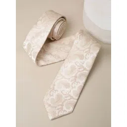 Allen Solly Beige Embroidered Tie-picture-16