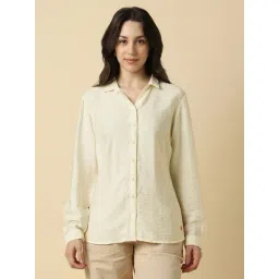 Allen Solly Beige Rayon Solid Shirt-picture-48