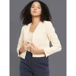 Allen Solly Beige Regular Fit Blazer-picture-14