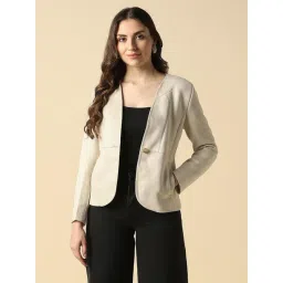 Allen Solly Beige Regular Fit Jacket-picture-23