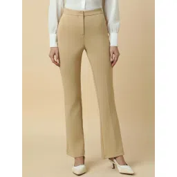 Allen Solly Beige Regular Fit Trousers-picture-19