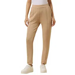 Allen Solly Beige Regular Fit Trousers-picture-38