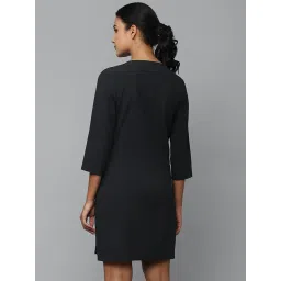 Allen Solly Black A-Line Dress image 2