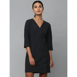 Allen Solly Black A-Line Dress image 1