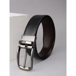 Allen Solly Black & Brown Leather Casual Belt-picture-25