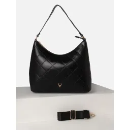 Allen Solly Black Checks Free Size Hobo Handbag-picture-35