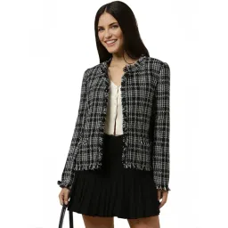Allen Solly Black Checks Jacket-picture-35