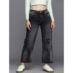 Allen Solly Black Cotton Mid Rise Jeans-picture-28