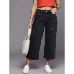 Allen Solly Black Cotton Mid Rise Jeans-picture-36