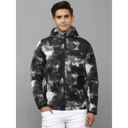 Allen Solly Black Cotton Regular Fit Printed Hooded Jacket-picture-10